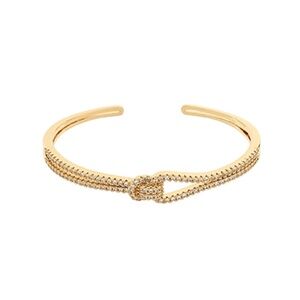 Layered & Pave CZ Cuff Bracelet